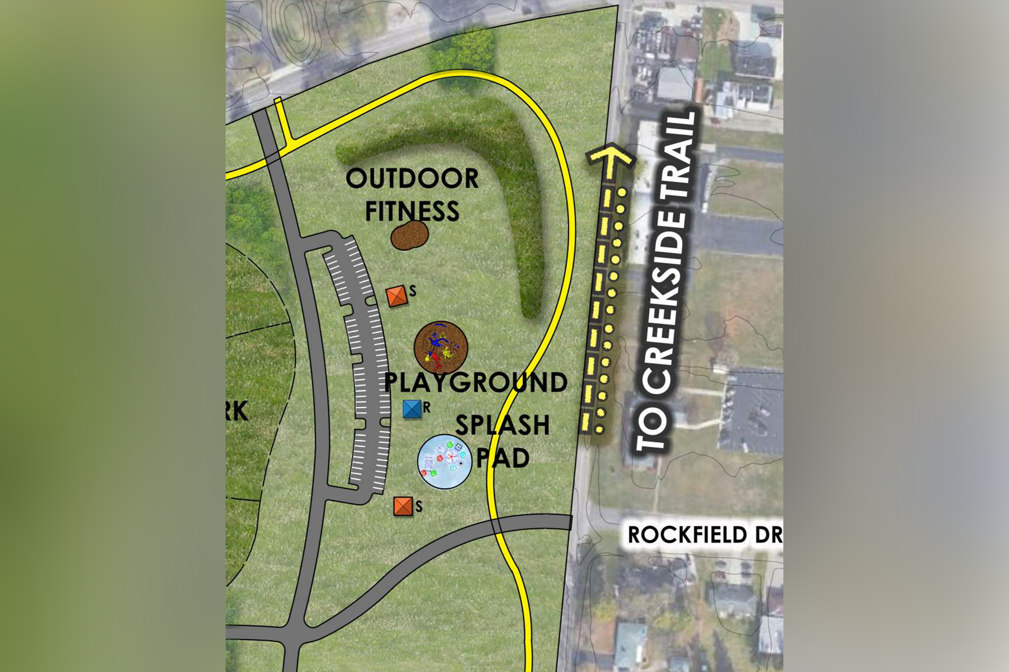 Partial Map of Spring House Park Layout Proposal